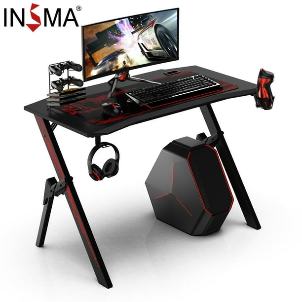 Gamer Table w/RGB Lights Cup Holder Tangkula Computer Gaming Desk Z-Shaped Desk Gamer Workstation with Monitor Stand & Carbon Fiber Surface Headphone Hook & Plug Board Holder Gamer Table w/RGB Lights Cup Holder Tangkula Computer Gaming Desk Z-Shaped Desk Gamer Workstation with Monitor Stand & Carbon Fiber Surface Headphone Hook & Plug Board Holder